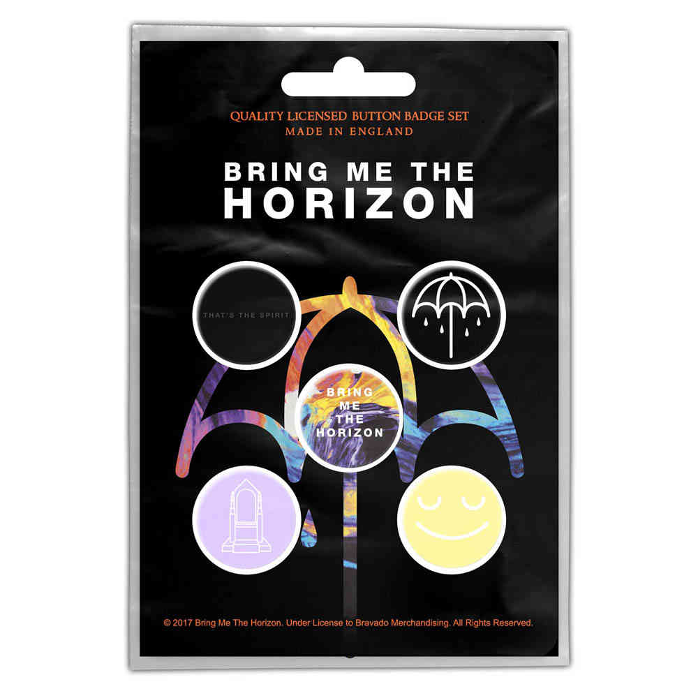 Bring Me The Horizon - That's The Spirit Bouton broche - Lot de 5 - Multicolore